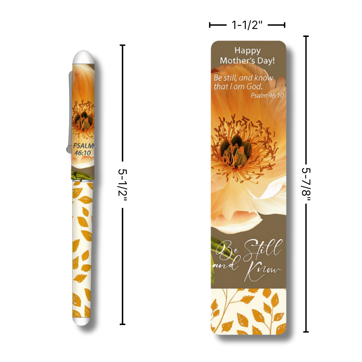 Mother's Day Bookmark & Pen Gift Set – Be Still & Know