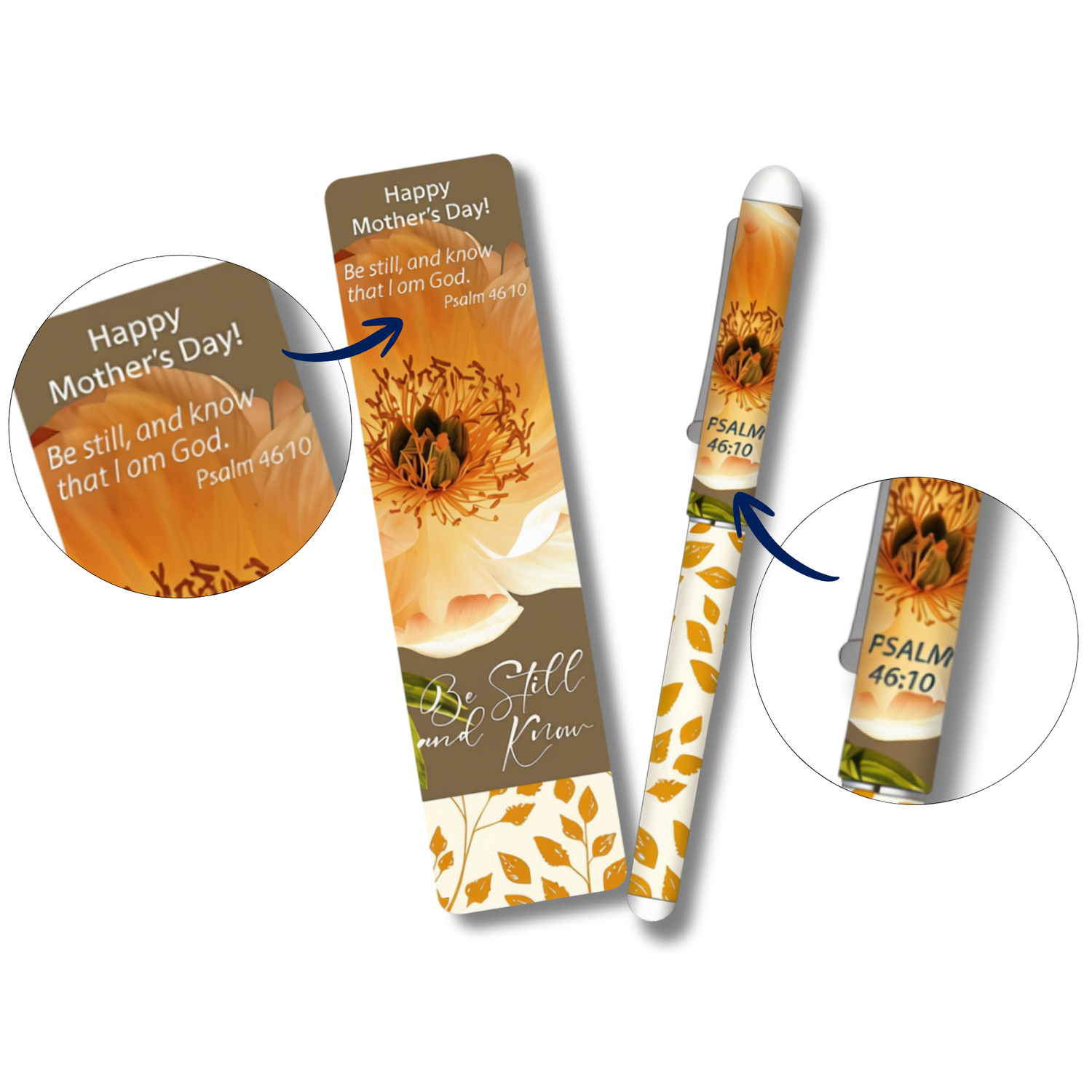 Mother's Day Bookmark & Pen Gift Set – Be Still & Know