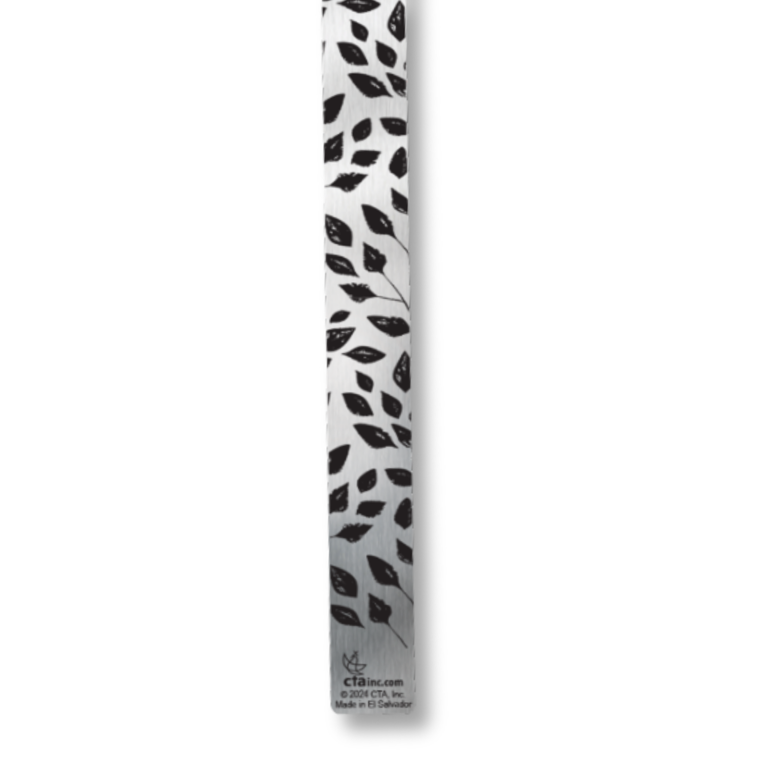 Pewter-Finish Bookmark with Ribbon in Velvet Sleeve - KJV - Be Still & Know