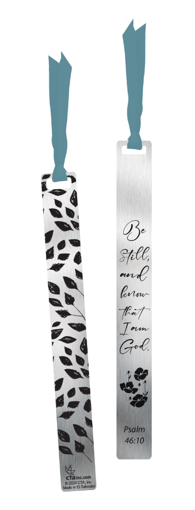 Pewter-Finish Bookmark - Be Still and Know