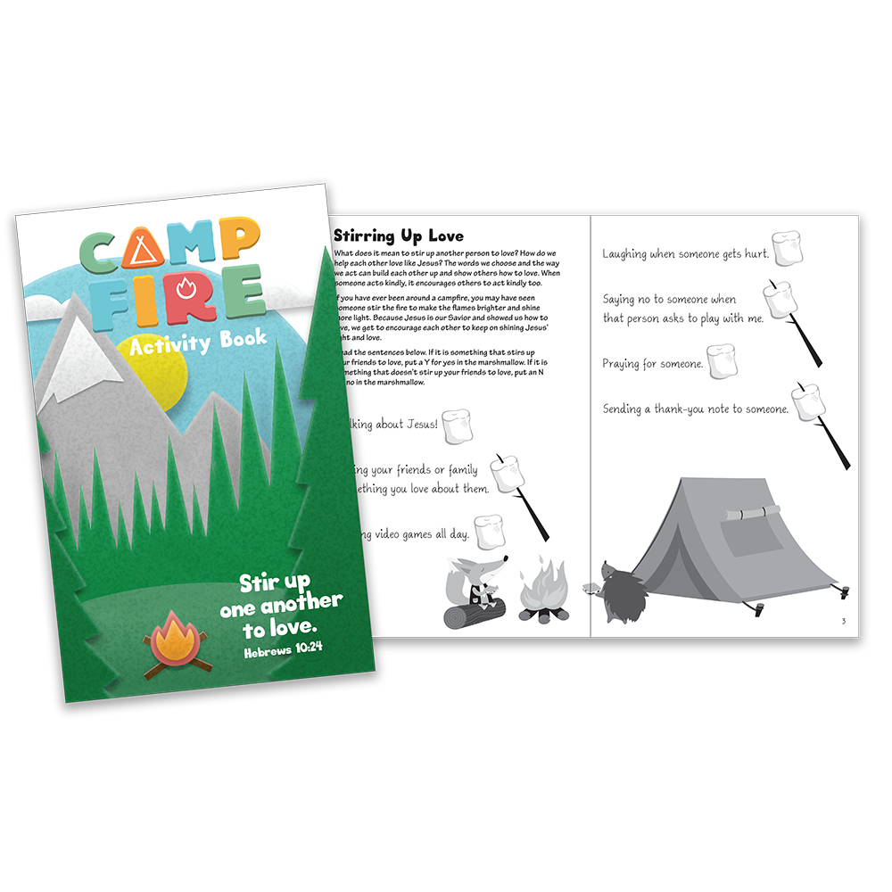 Campfire Christian Activity Book for kids ages 7-11
