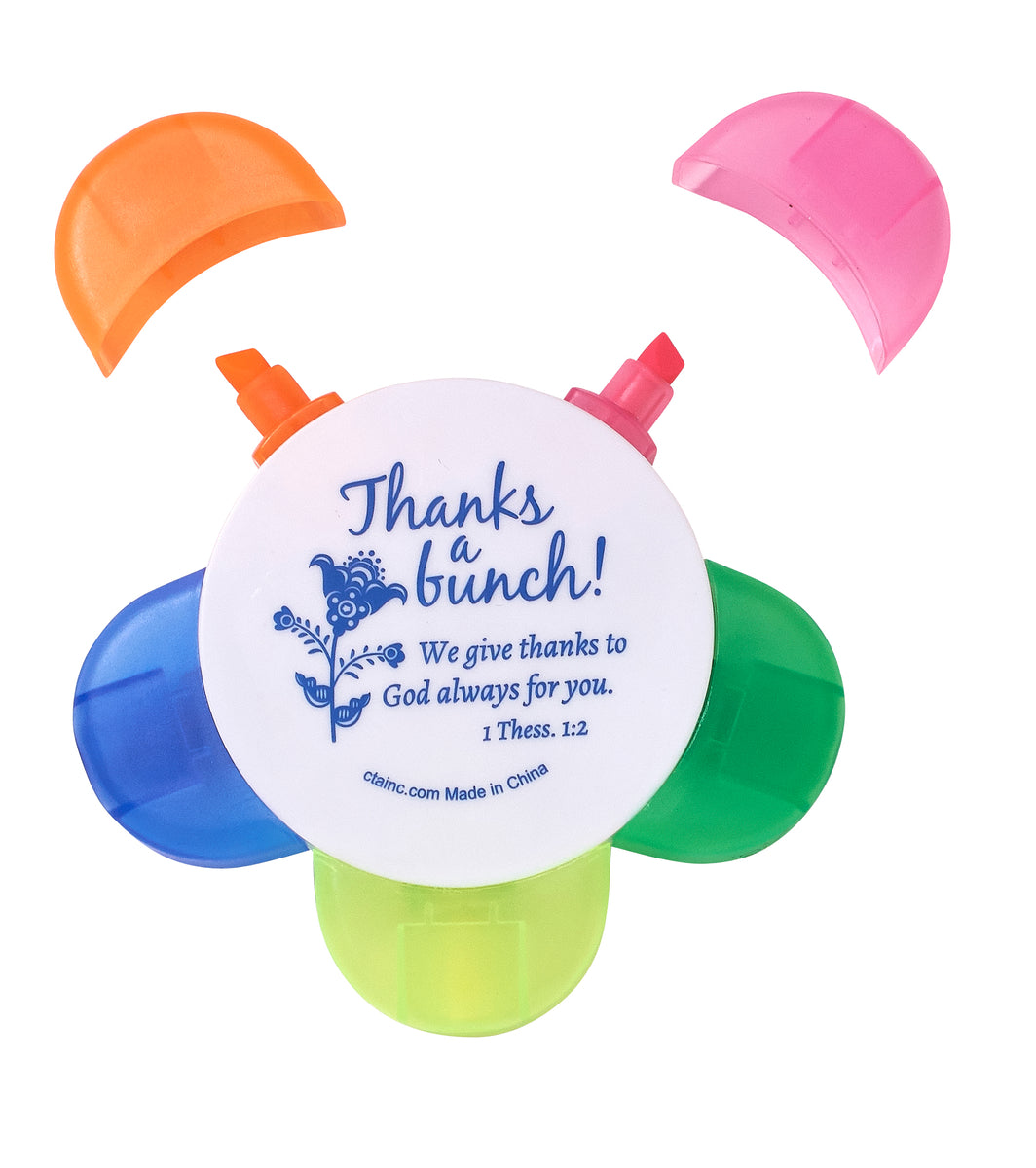 Flower-Shaped Highlighter - Volunteer Appreciation