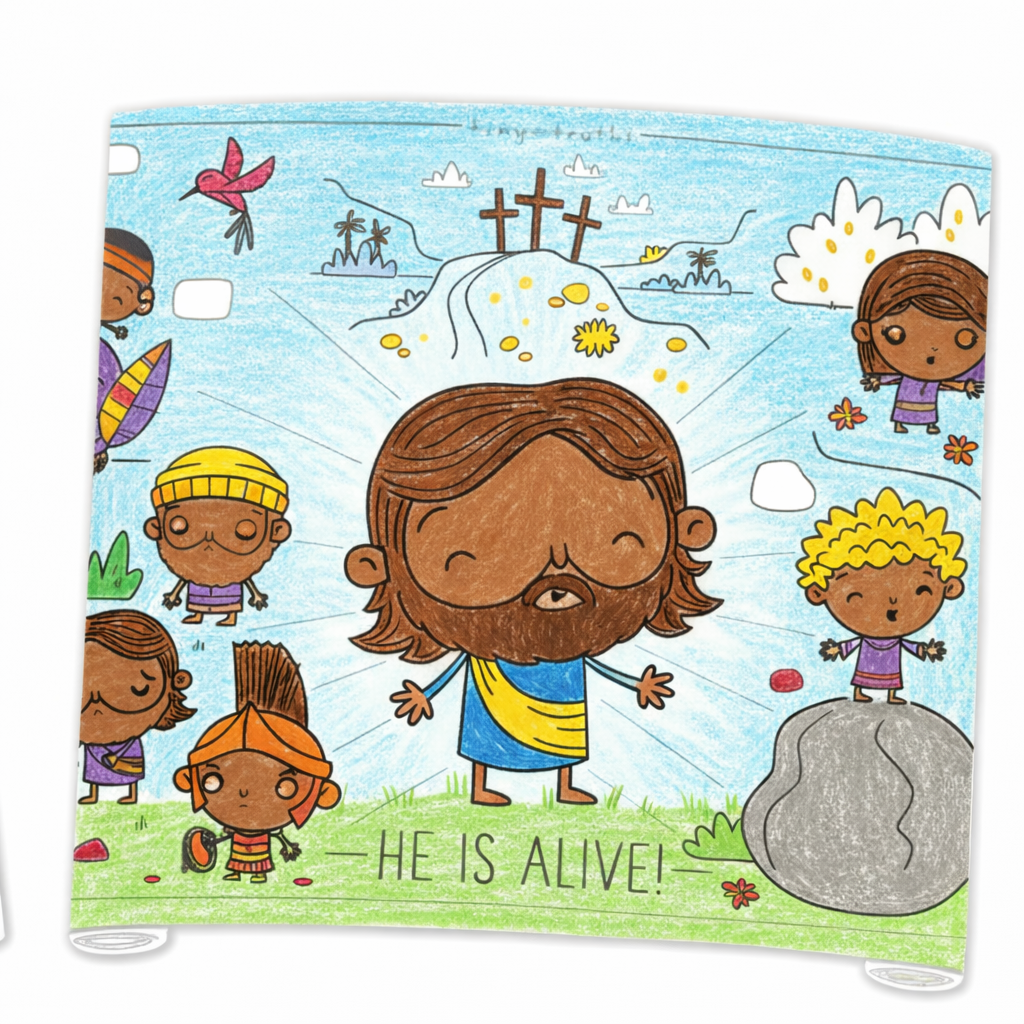 Tiny Truths Illustrated Bible Giant Easter Coloring Mural
