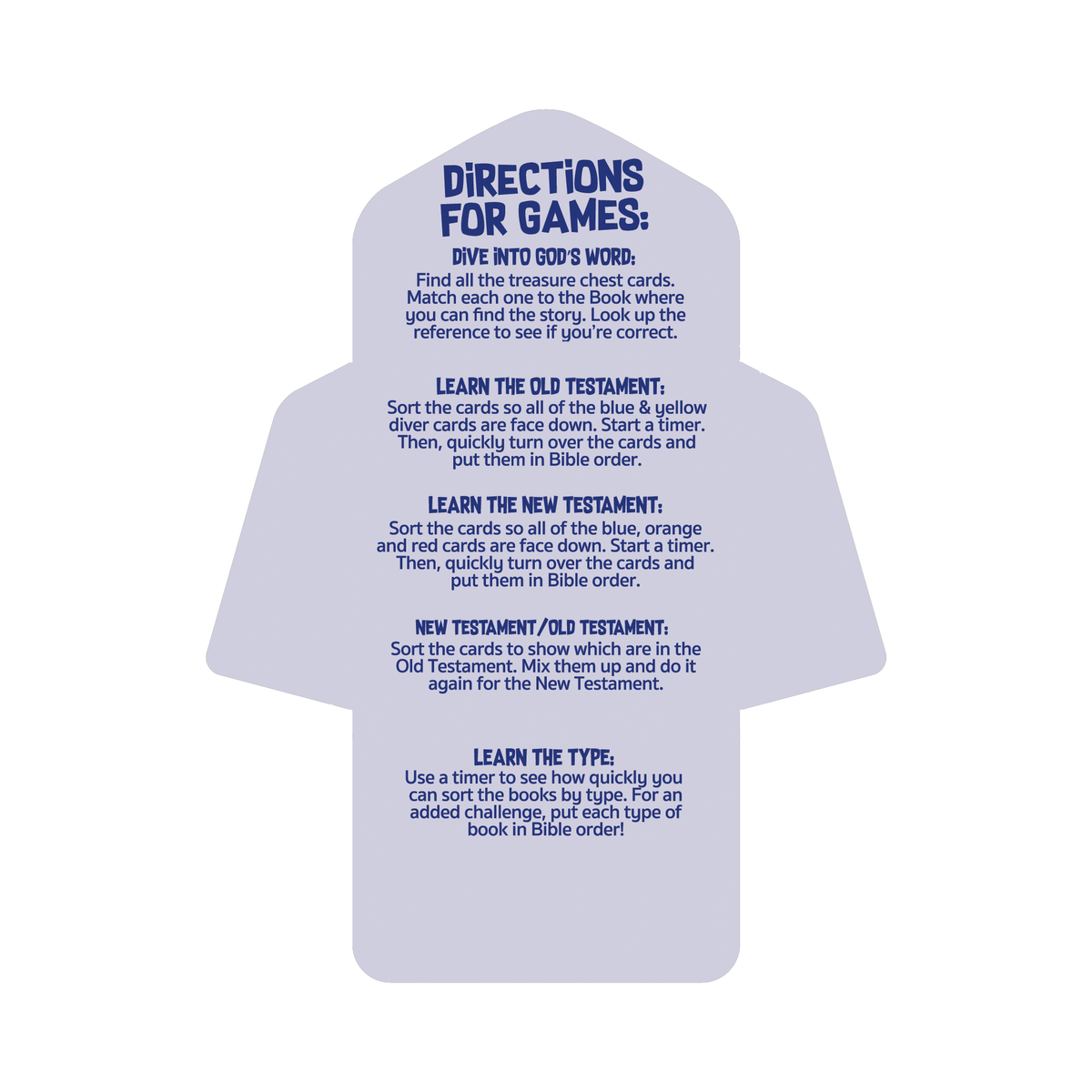 Books of the Bible Travel Flash Card Games - KJV - Dive into God's Word