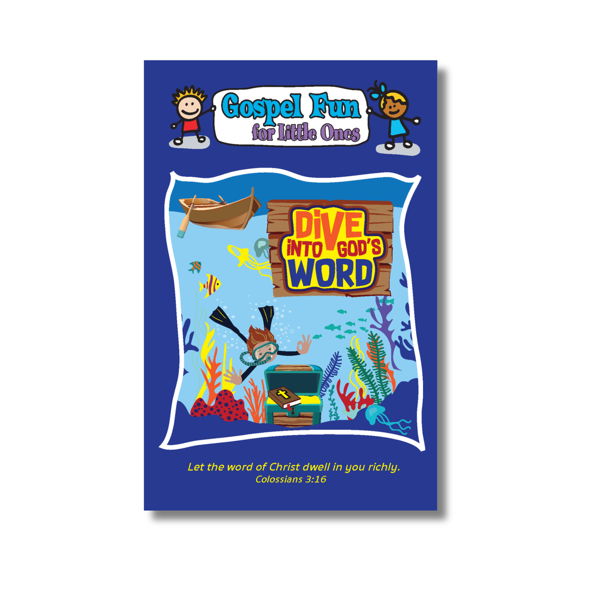 Gospel Fun for Little Ones Activity Booklet for Preschoolers - Dive into God's Word