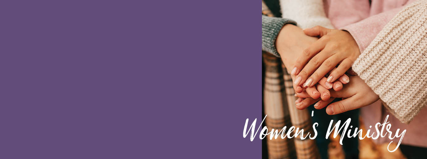 Women's hands embracing each other for Christian Women's Ministry