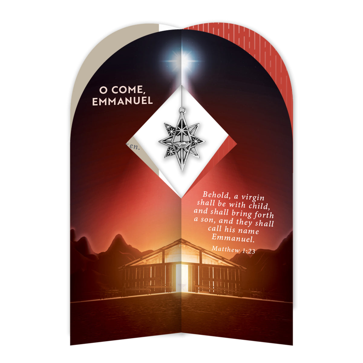 Dimensional Greeting Card - O Come Emmanuel