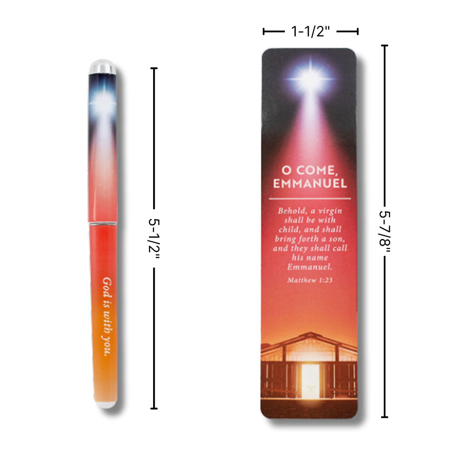WRAPPED & READY® Bookmark & Pen Gift Set - O Come Emmanuel
