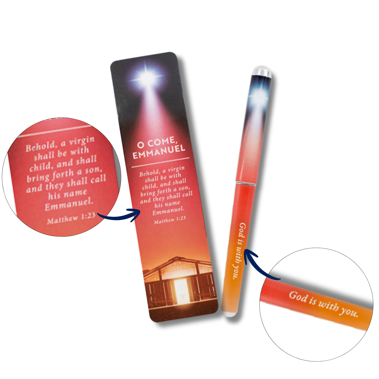 WRAPPED & READY® Bookmark & Pen Gift Set - O Come Emmanuel