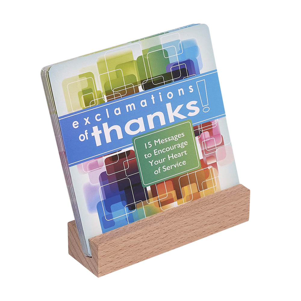 Reflection Cards & Wooden Stand - Exclamations of Thanks