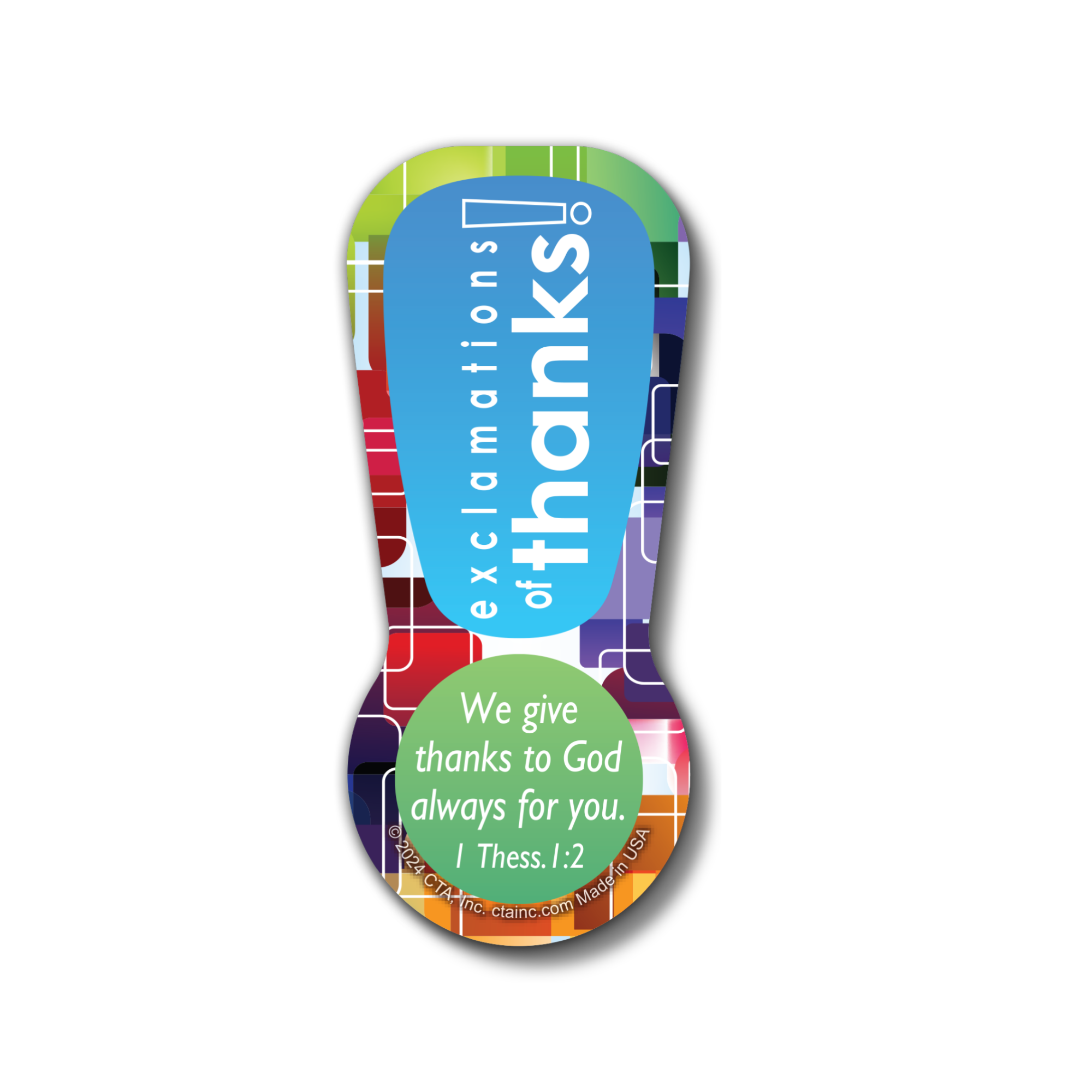 3-1/2" Magnet - Exclamations of Thanks