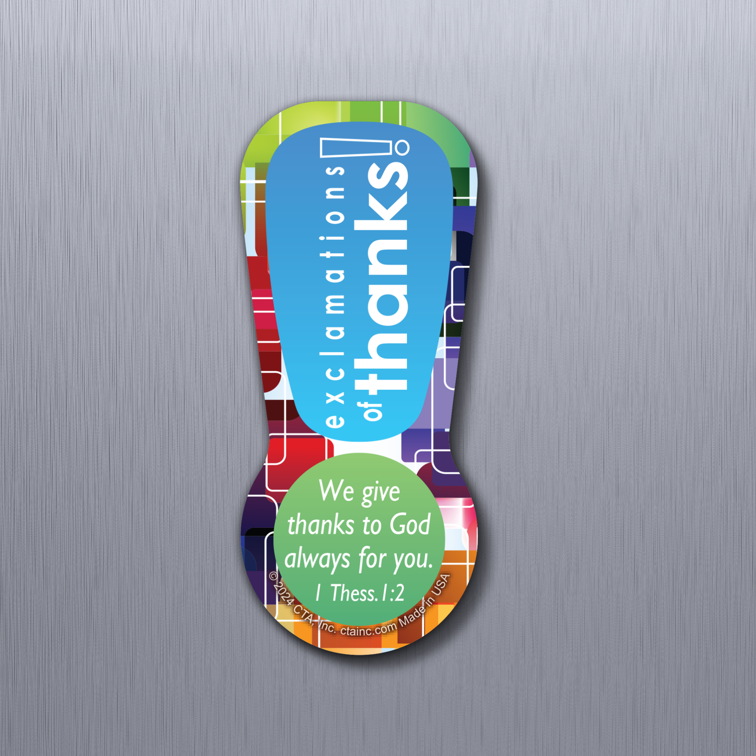 3-1/2" Magnet - Exclamations of Thanks