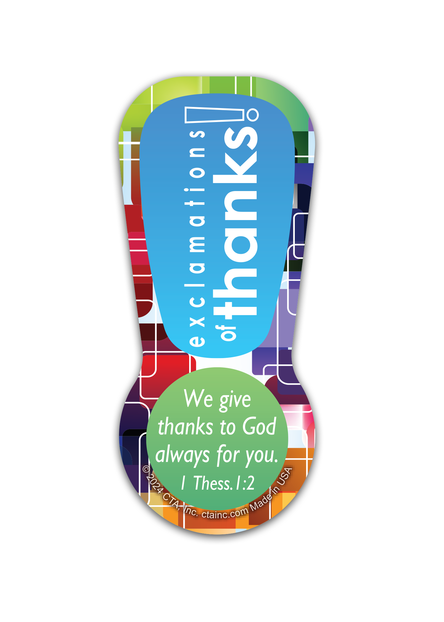 Exclamation of Thanks Magnet for Volunteers Staff or Teachers