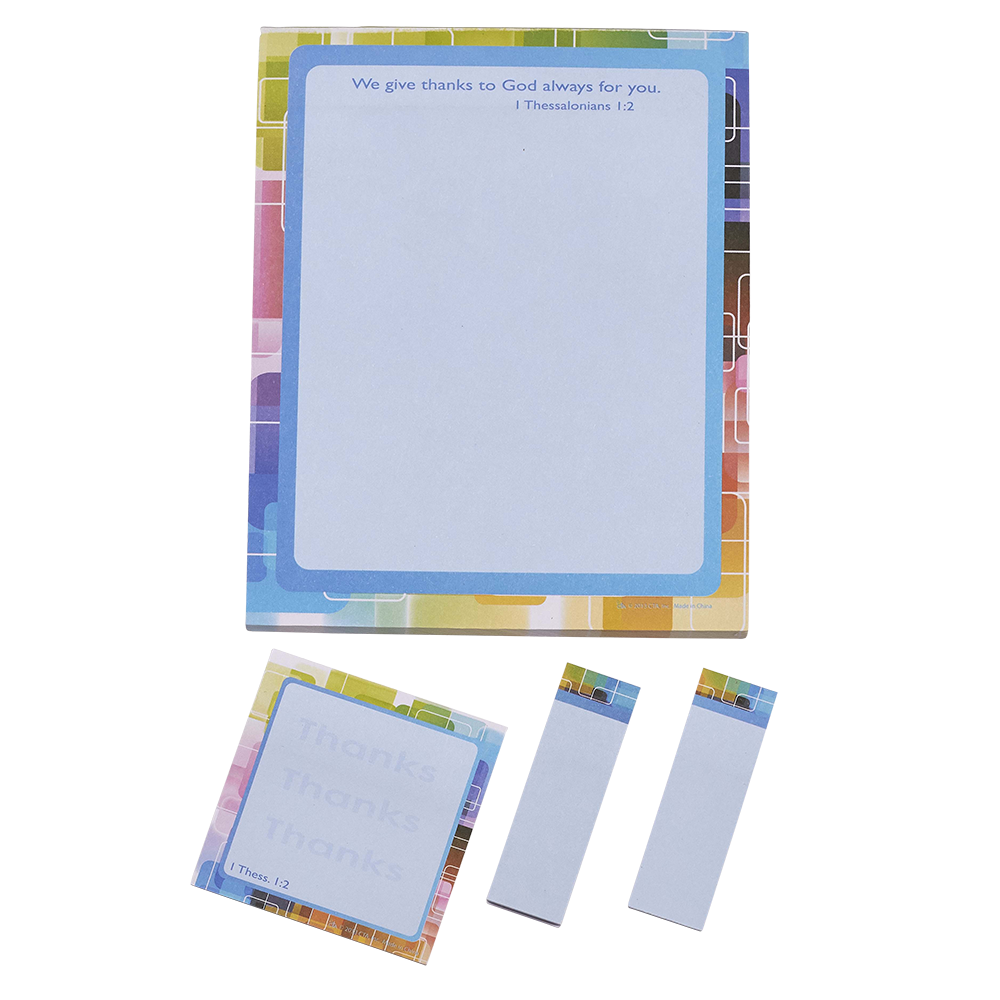 Magnetic Notepad & Sticky Notes Set - Exclamations of Thanks