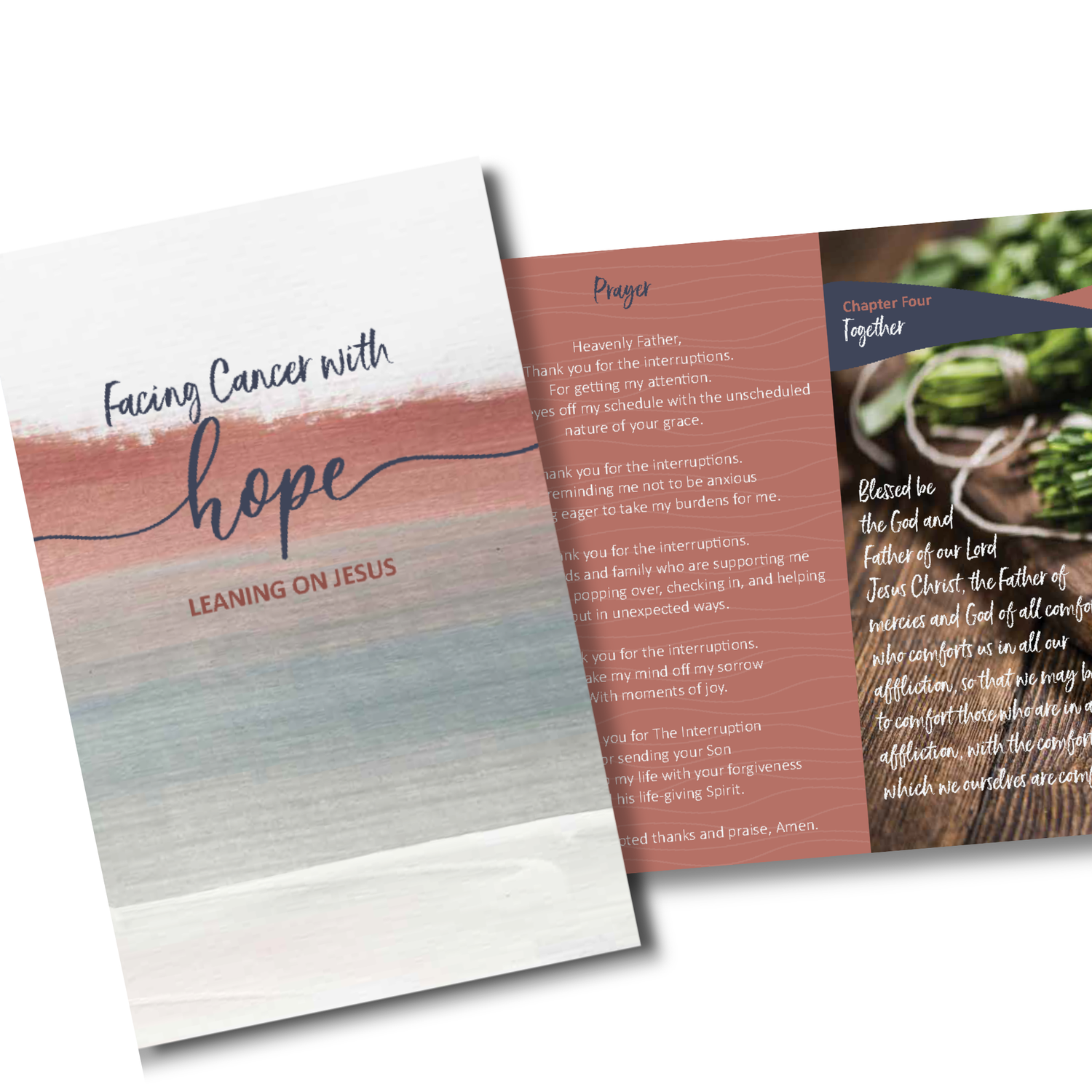 64-Page Full-Color Book: Facing Cancer with Hope, Leaning on Jesus