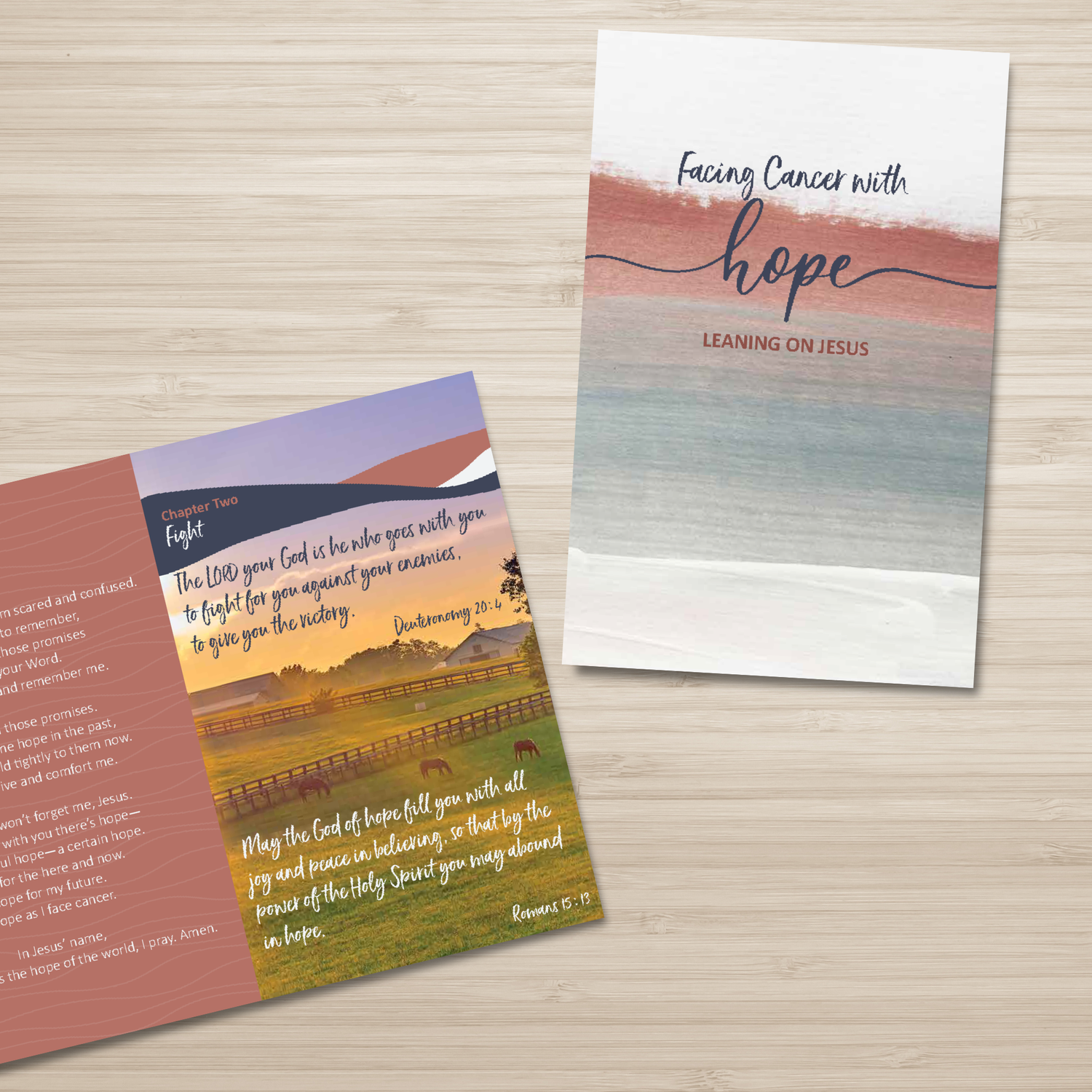 64-Page Full-Color Book: Facing Cancer with Hope, Leaning on Jesus