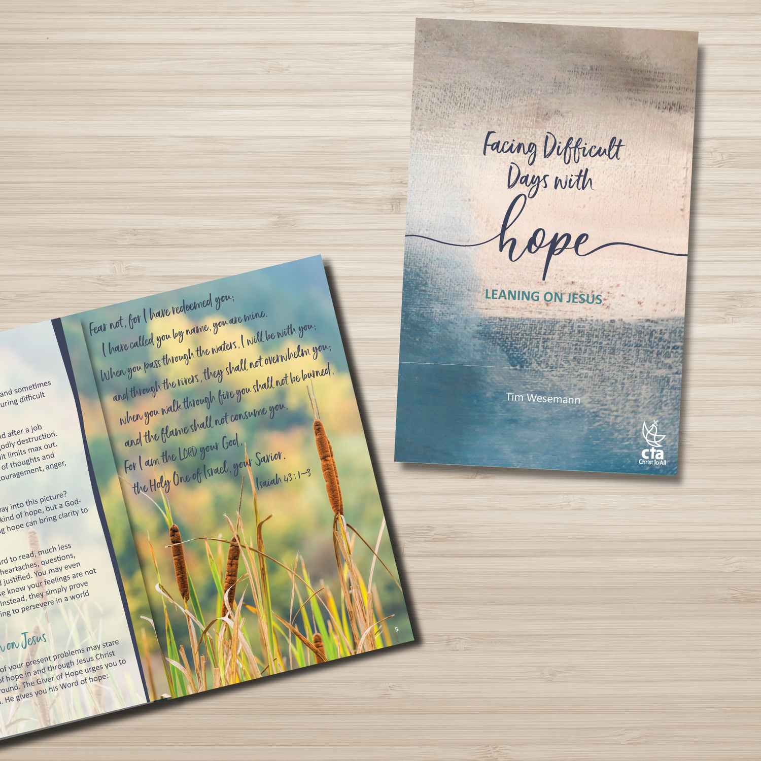 64-Page Full-Color Book:  Facing Difficult Days with Hope, Leaning on Jesus