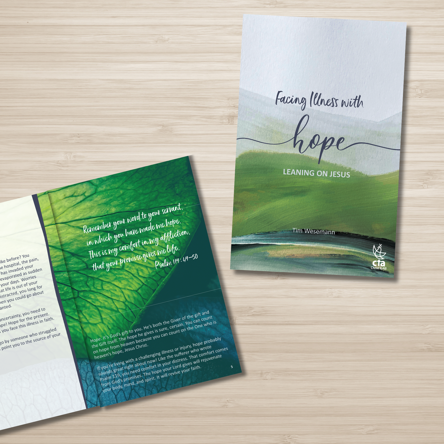 64-Page Full-Color Book: Facing Illness with Hope, Leaning on Jesus