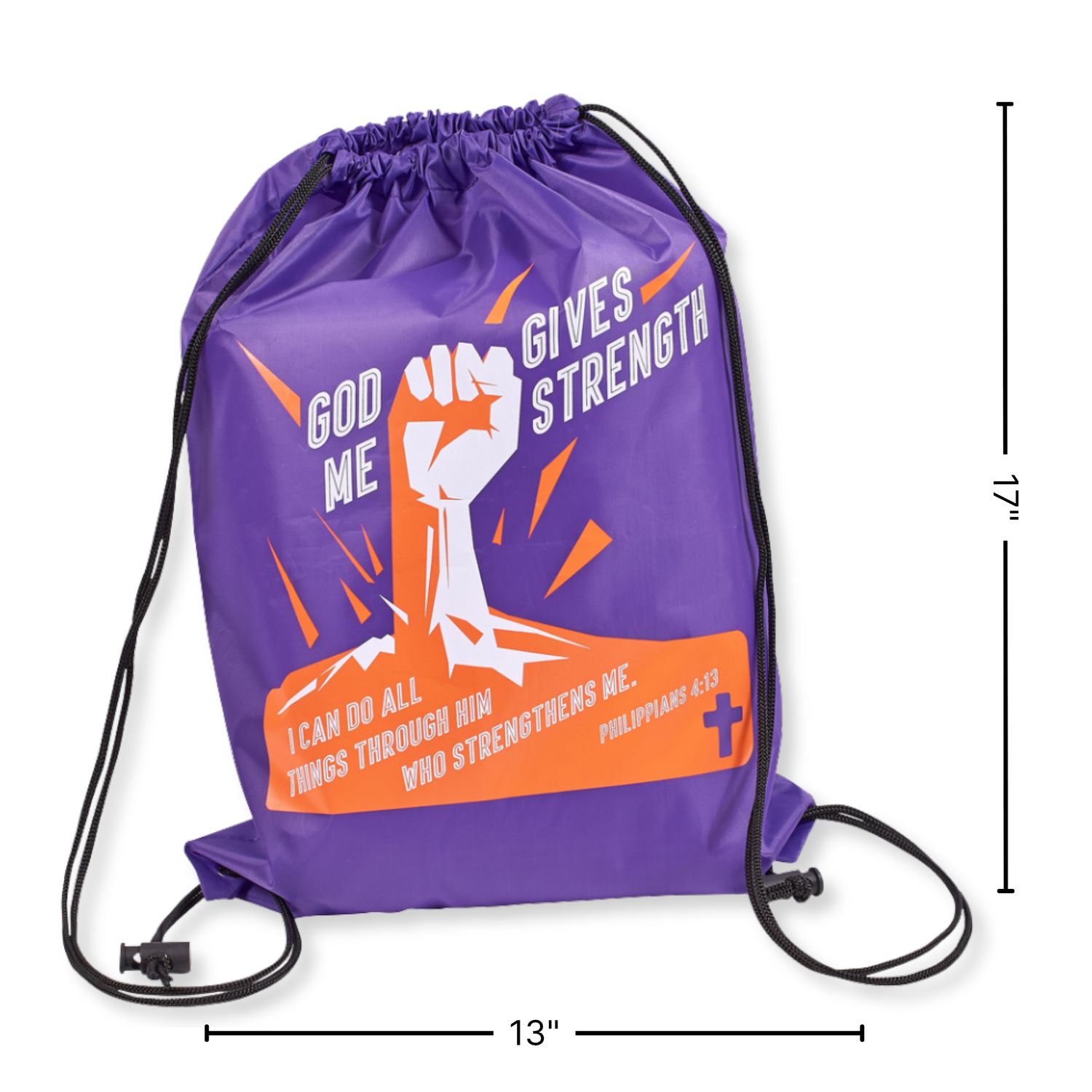 Drawstring Bag - God Gives Me Strength