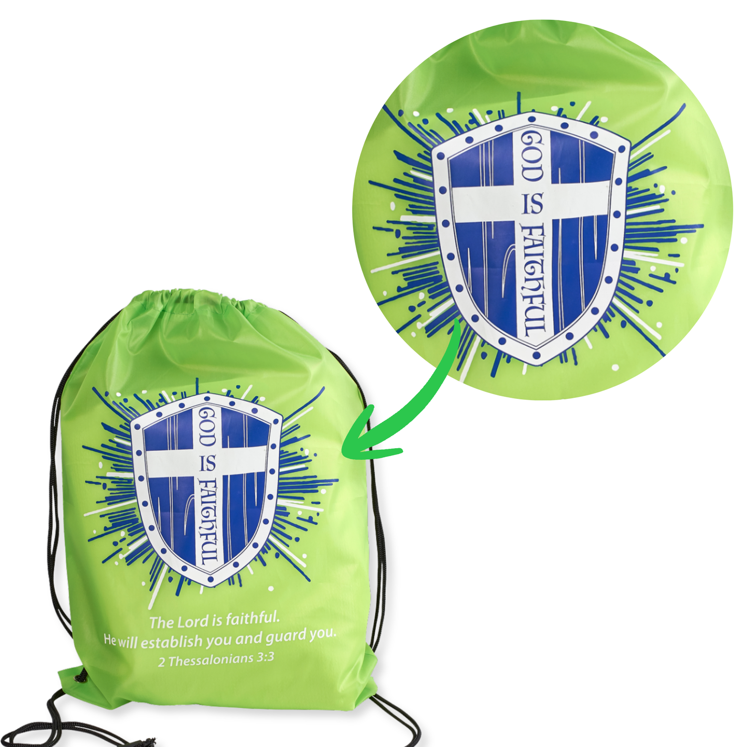 Drawstring Bag - God Is Faithful