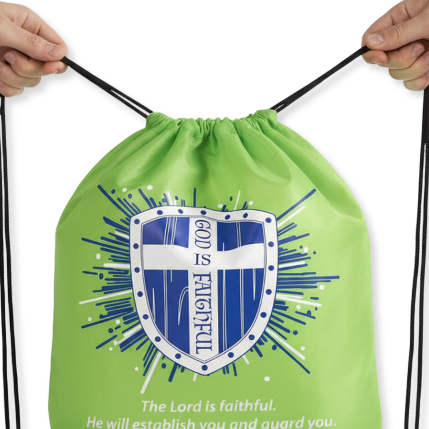 Drawstring Bag - God Is Faithful
