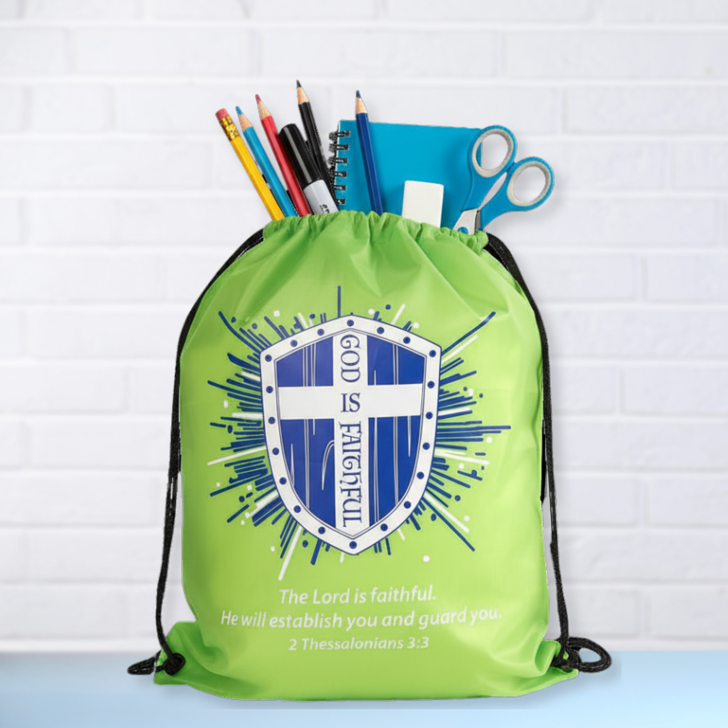 Drawstring Bag - God Is Faithful