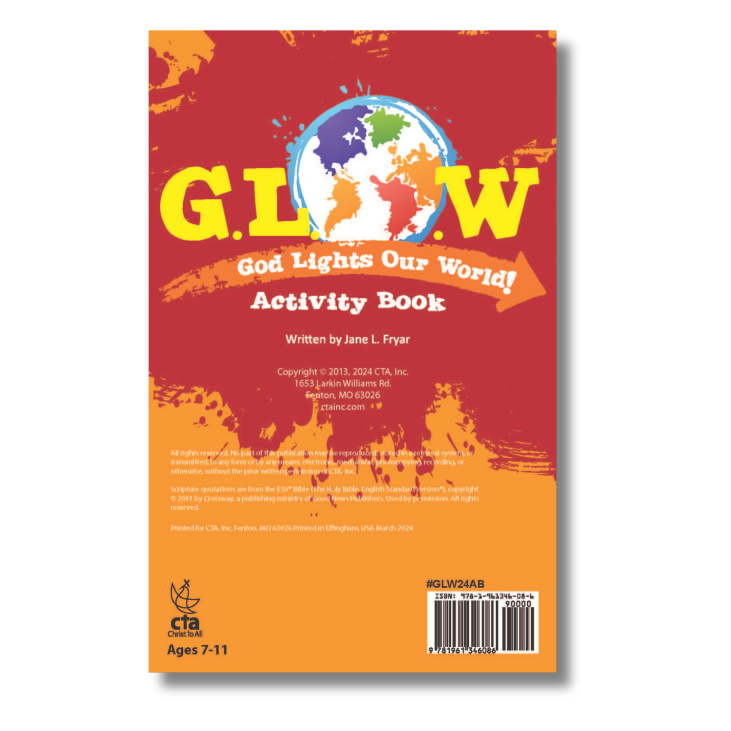 16-Page Activity Booklet - G.L.O.W. God Lights Our World