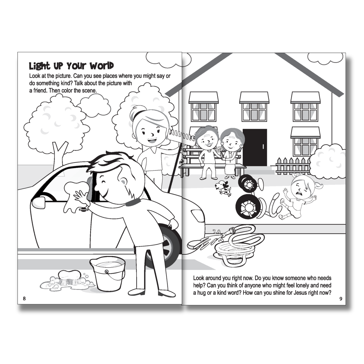 Gospel Fun for Little Ones Activity Booklet for Preschoolers - G.L.O.W. God Lights Our World