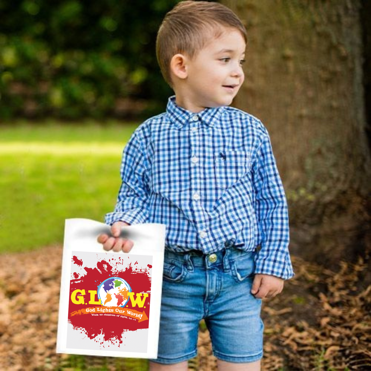 9" x 12" Goodie Bags (12 Pack) - G.L.O.W. God Lights Our World