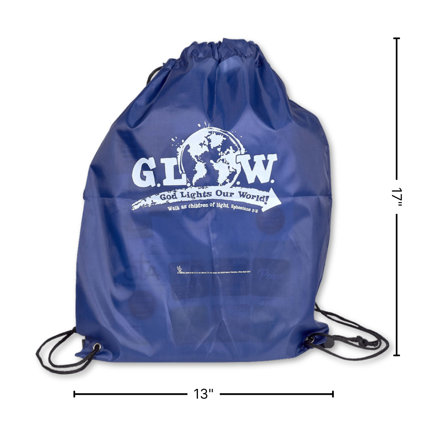 Drawstring Bag - G.L.O.W. God Lights Our World