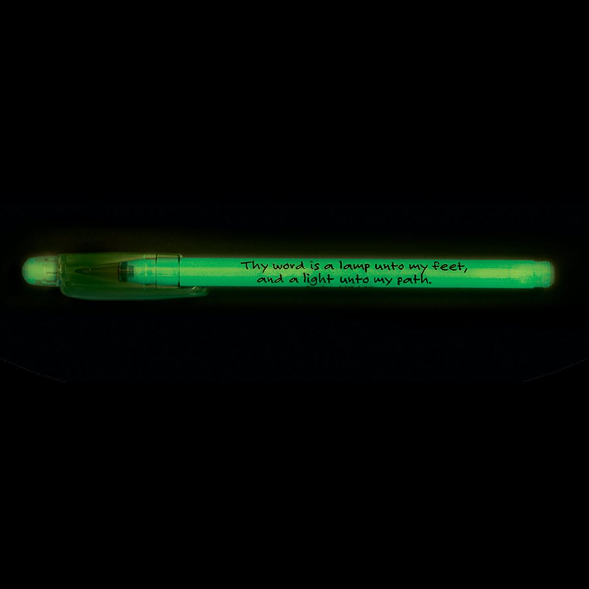 Glow-in-the-Dark Ink Pen - KJV - Psalm 119:105