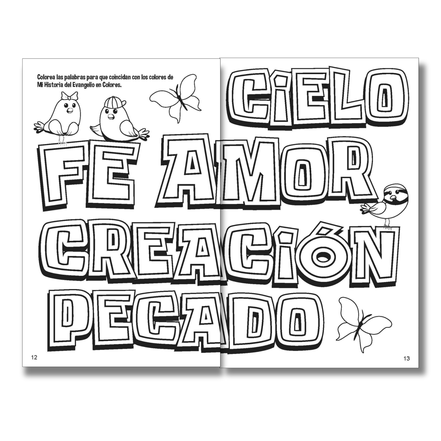 16-Page SPANISH Activity Booklet - Gospel Story by Colors