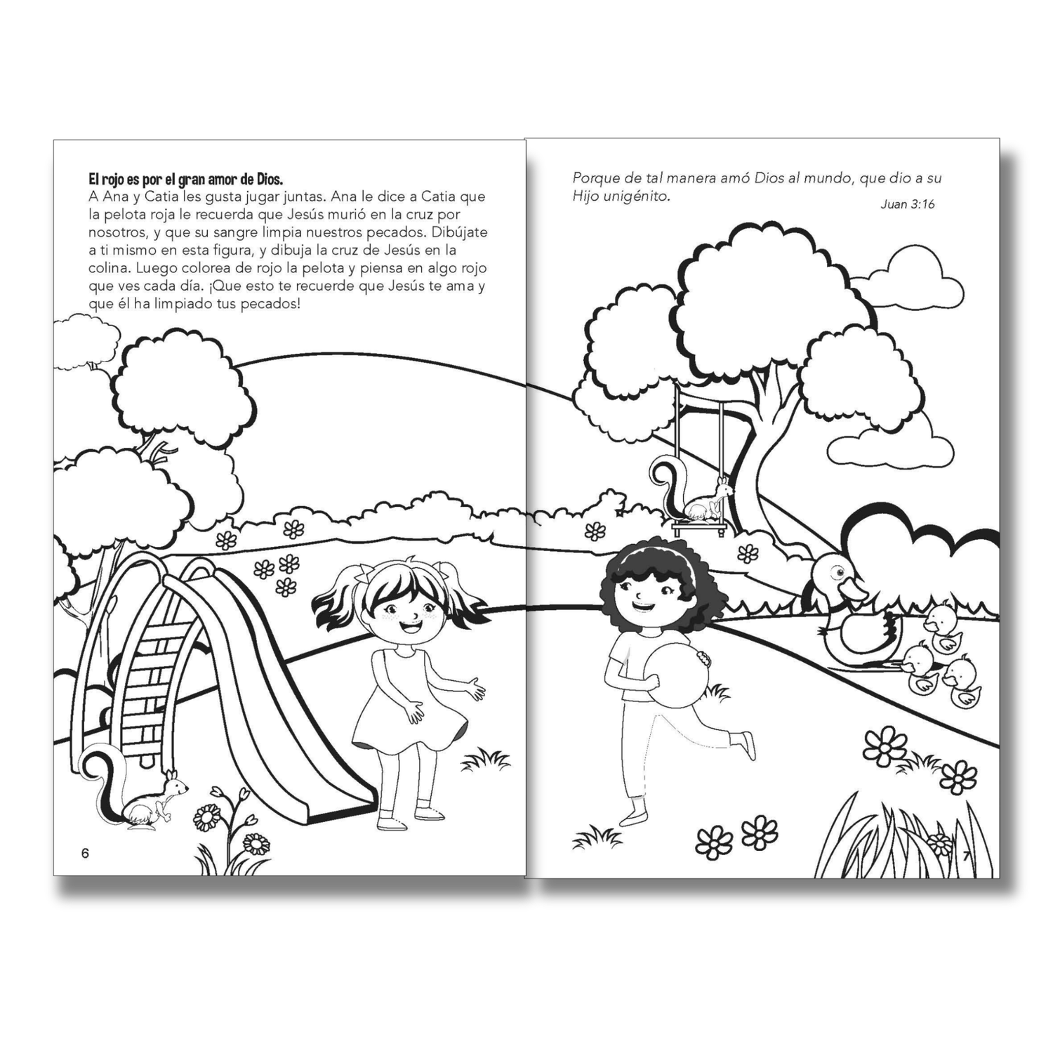 16-Page SPANISH Activity Booklet - Gospel Story by Colors