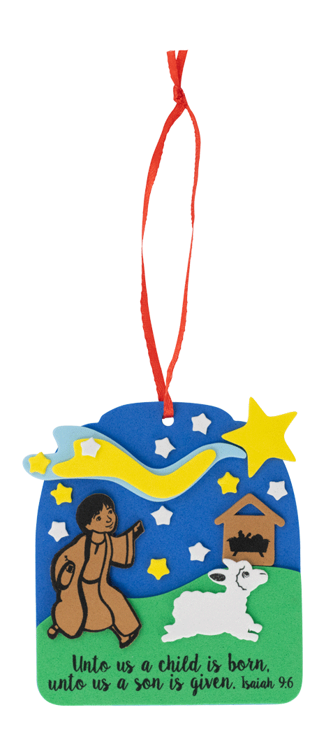 Build-Your-Own Ornament Sticker Activity Kit - KJV - When Jesus Was Born