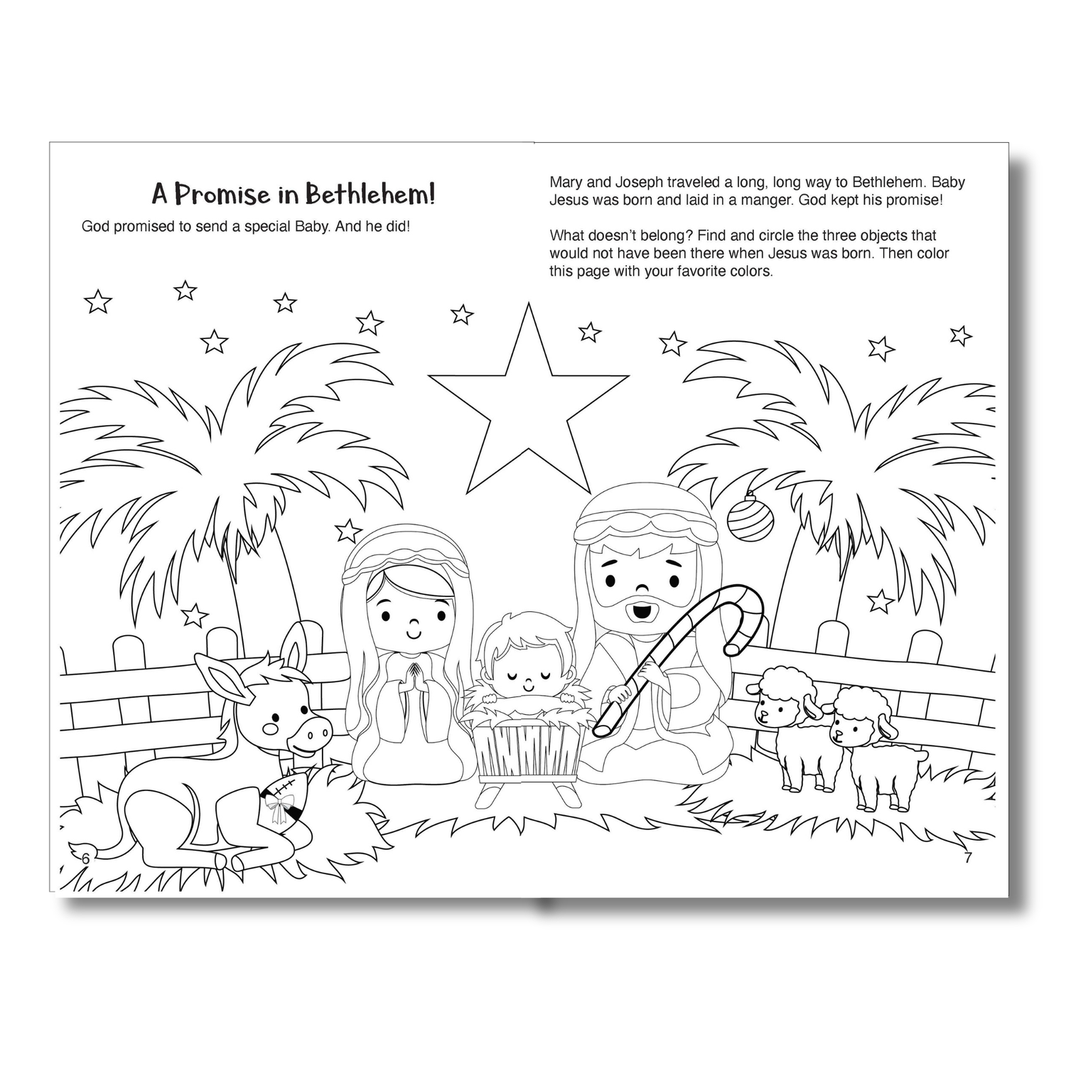 Gospel Fun for Little Ones Activity Booklet for Preschoolers - KJV - When Jesus Was Born