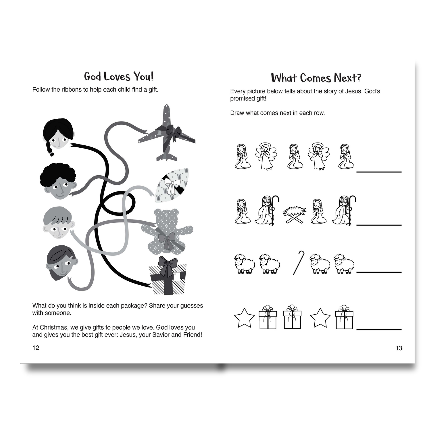 Gospel Fun for Little Ones Activity Booklet for Preschoolers - KJV - When Jesus Was Born