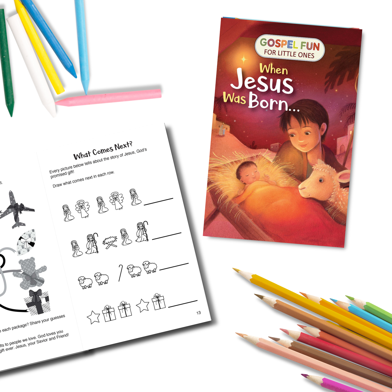 Gospel Fun for Little Ones Activity Booklet for Preschoolers - KJV - When Jesus Was Born