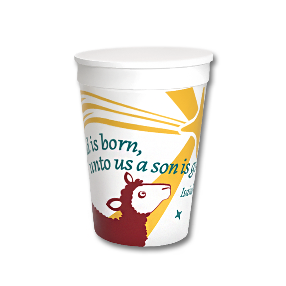12oz Plastic Party Tumbler - KJV - When Jesus Was Born