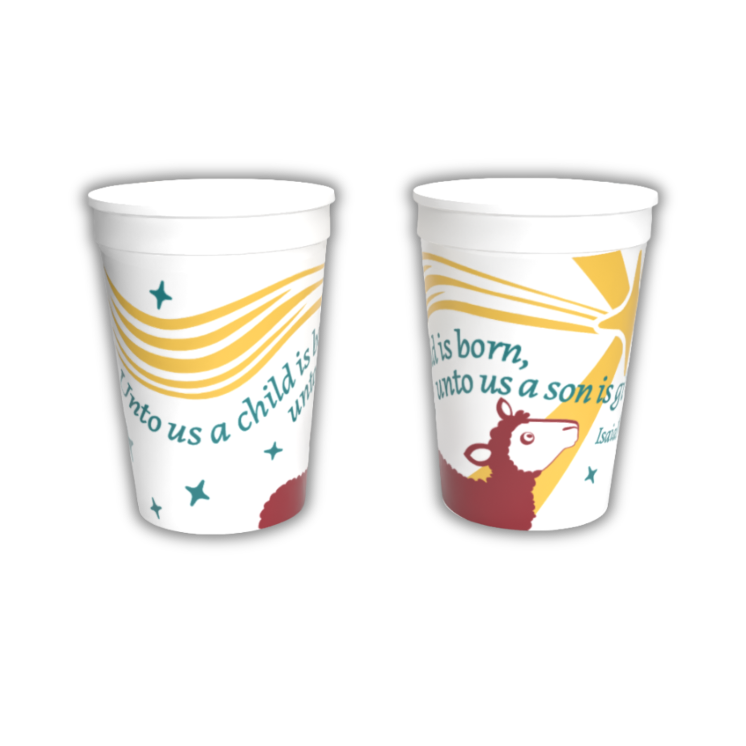 12oz Plastic Party Tumbler - KJV - When Jesus Was Born