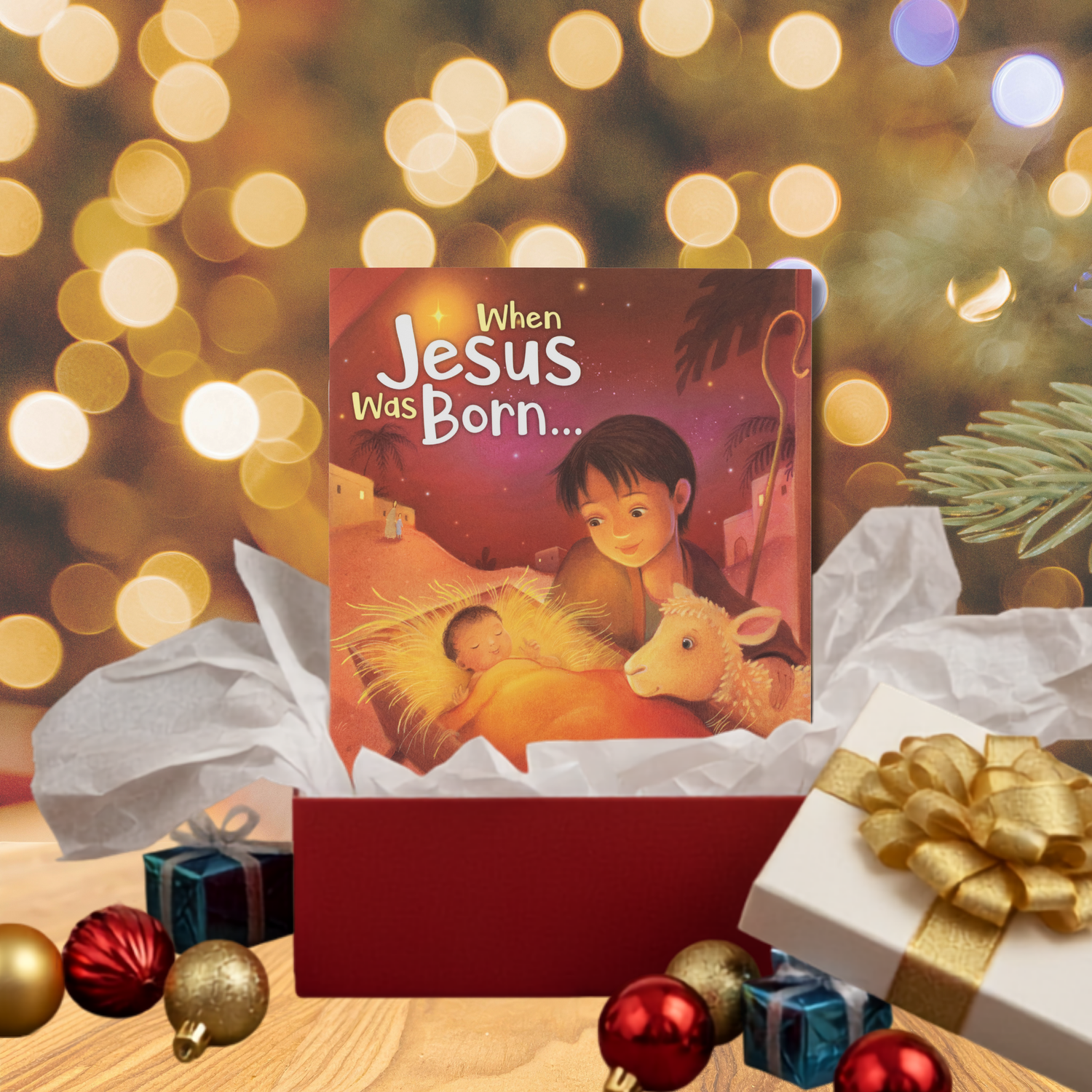16-Page Children's Softcover Story Book for Preschoolers - KJV - When Jesus Was Born