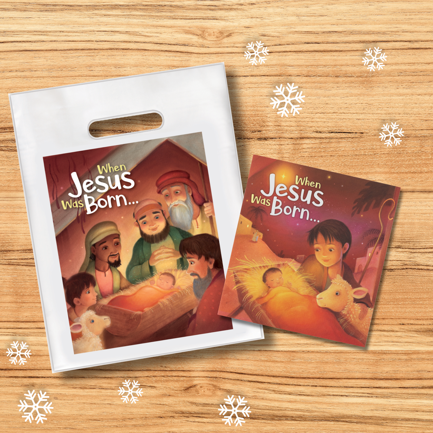 16-Page Children's Softcover Story Book & Free Goodie Bag - When Jesus Was Born