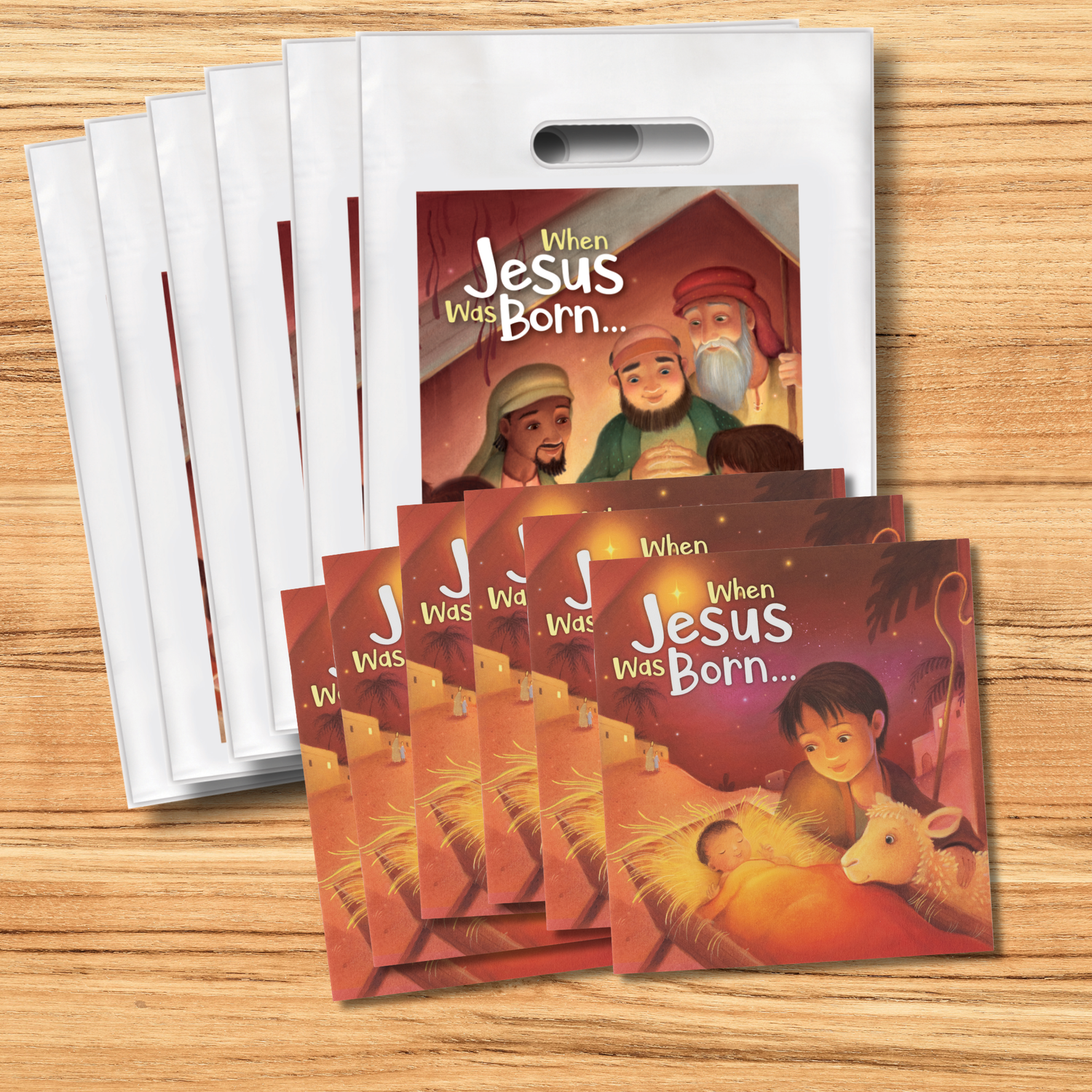 16-Page Children's Softcover Story Book & Free Goodie Bag - When Jesus Was Born