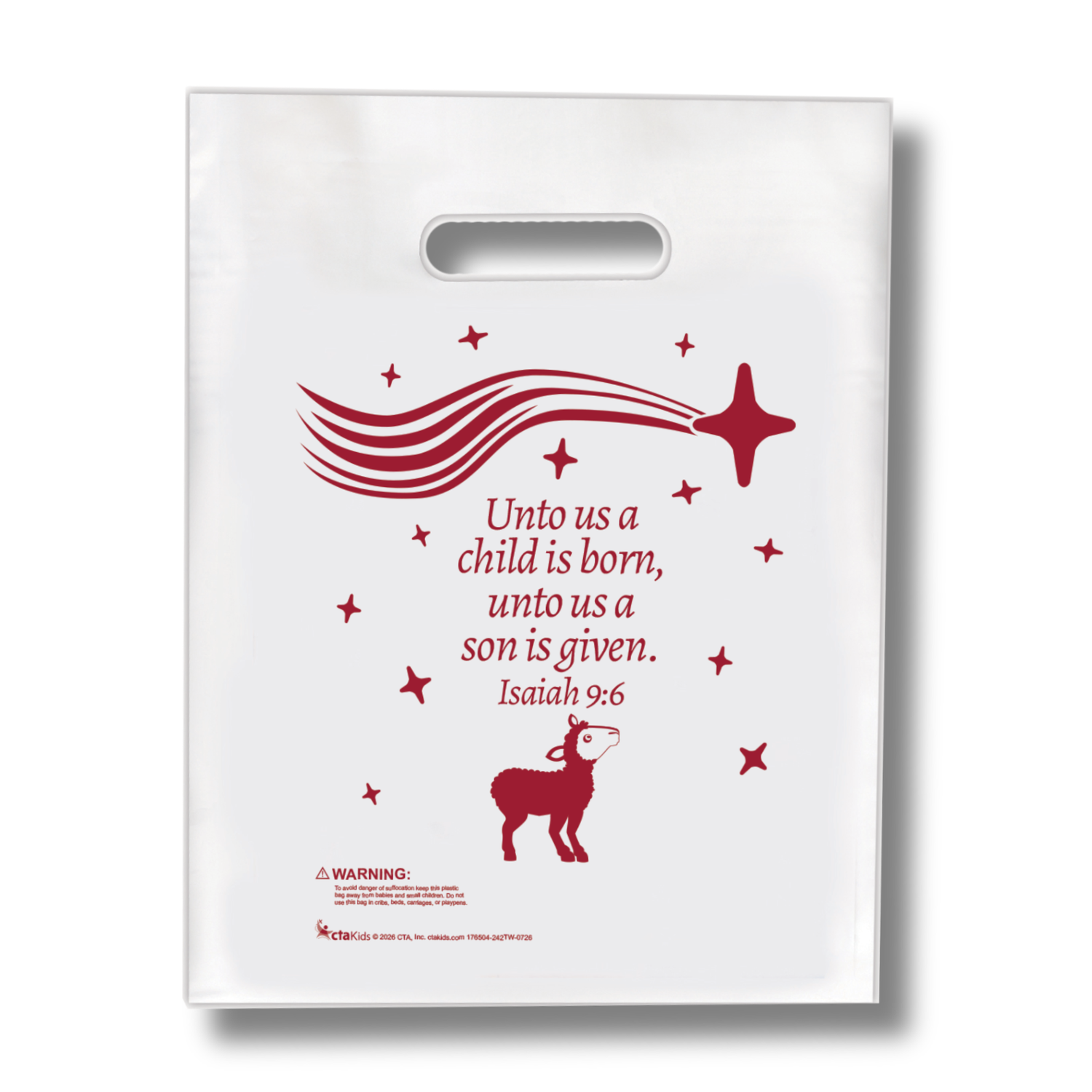 9" x 12" Goodie Bag (12 Pack) - KJV - When Jesus Was Born