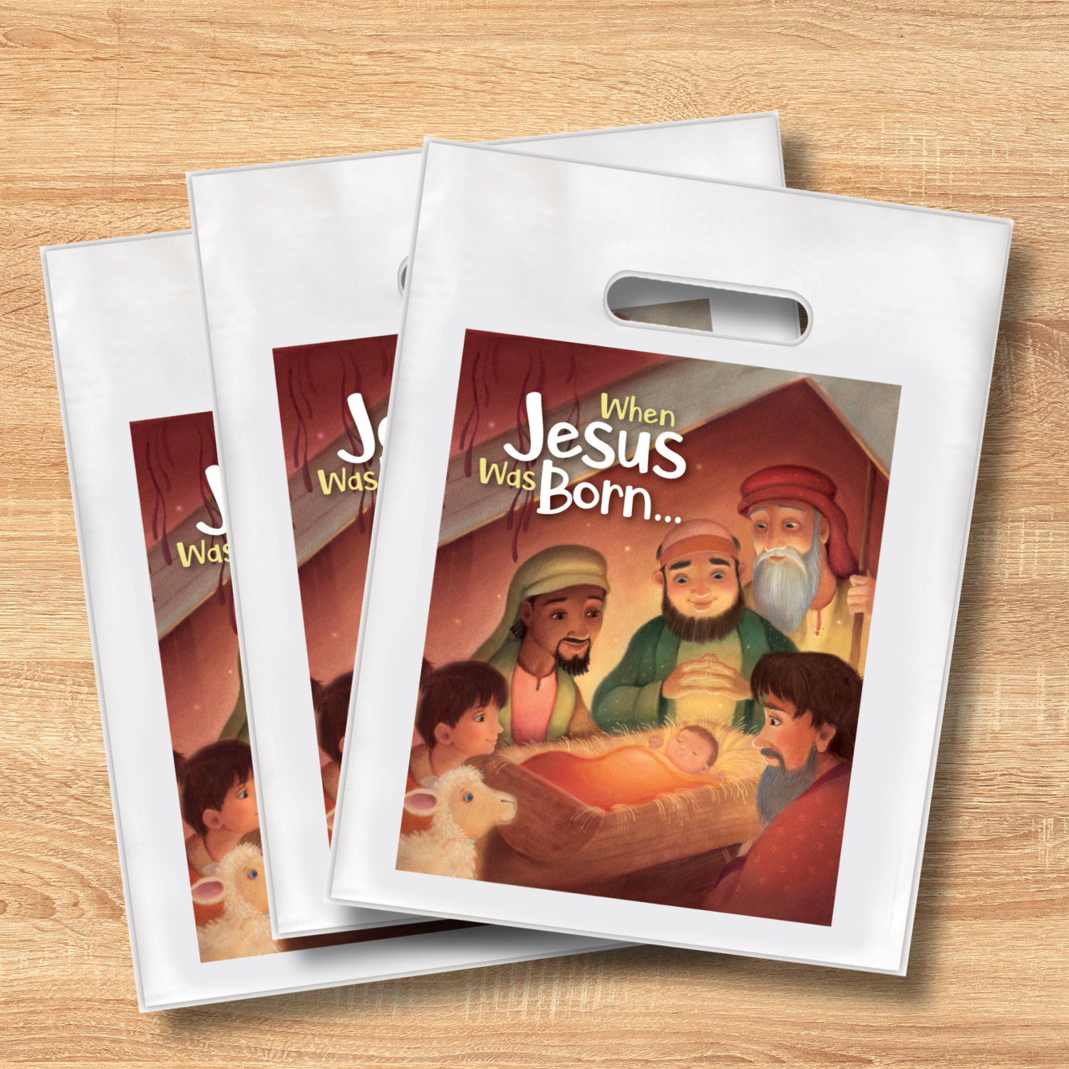 9" x 12" Goodie Bag (12 Pack) - KJV - When Jesus Was Born