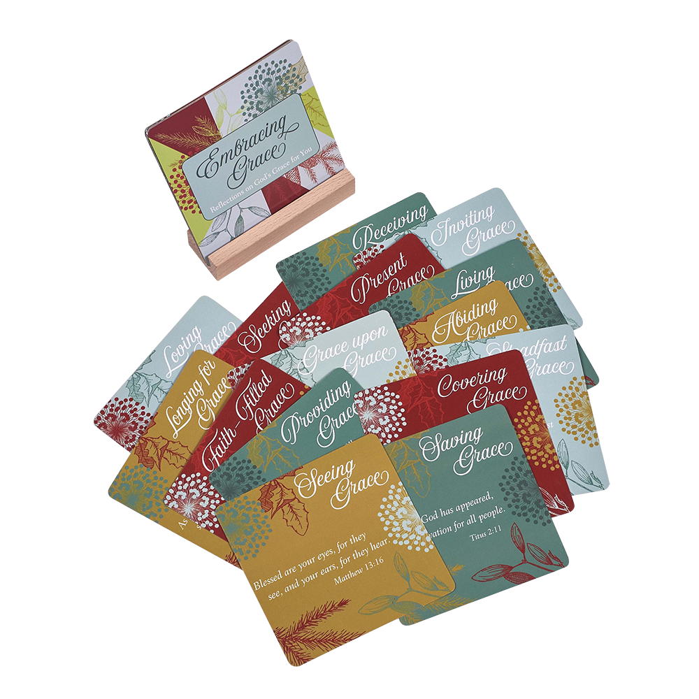 Embracing the Gift of God's Grace Christian reflection cards 