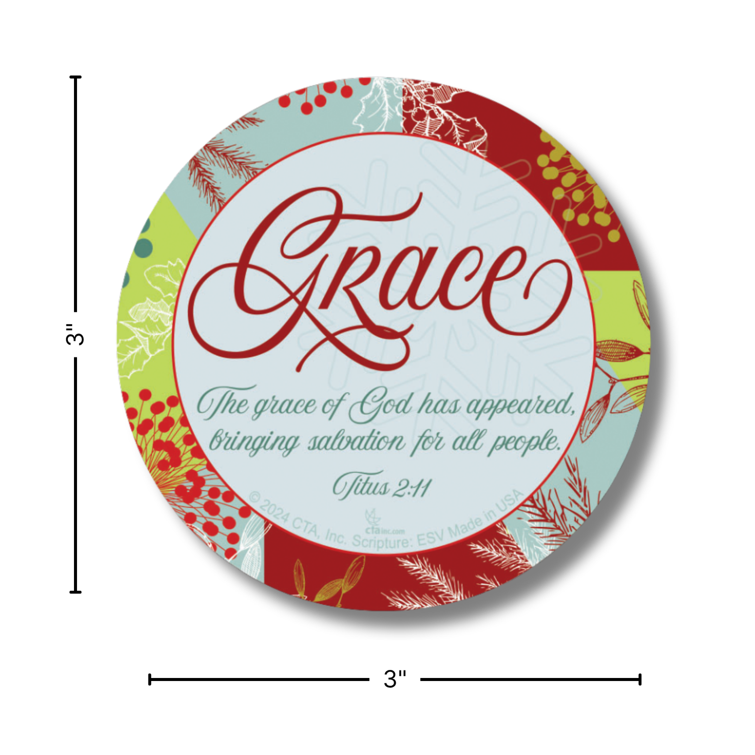 3" Magnet - Embracing the Gift of God's Grace