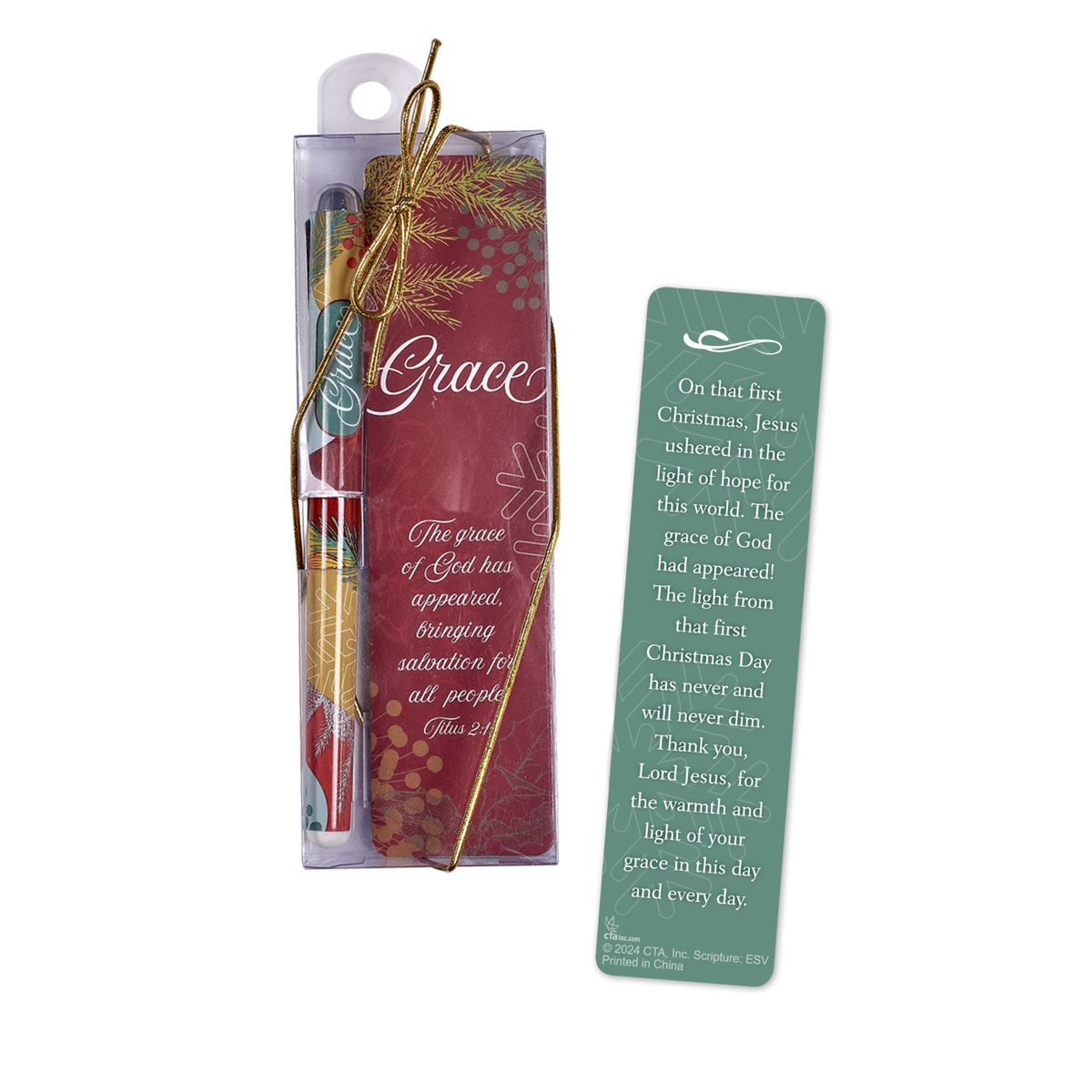 WRAPPED & READY® Bookmark & Pen Gift Set - Embracing the Gift of God's Grace