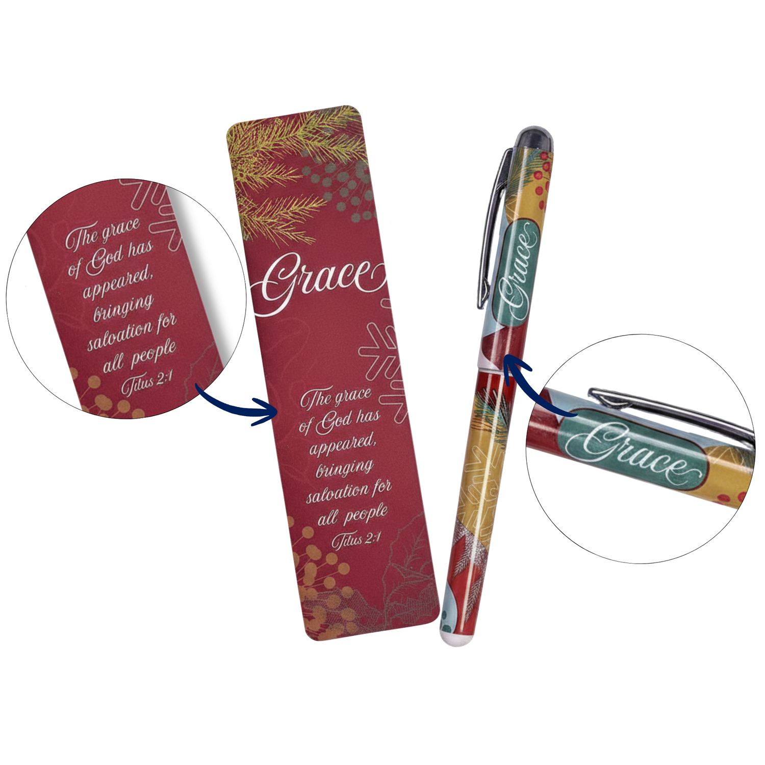 Bookmark & Pen Gift Set - Embracing the Gift of God's Grace