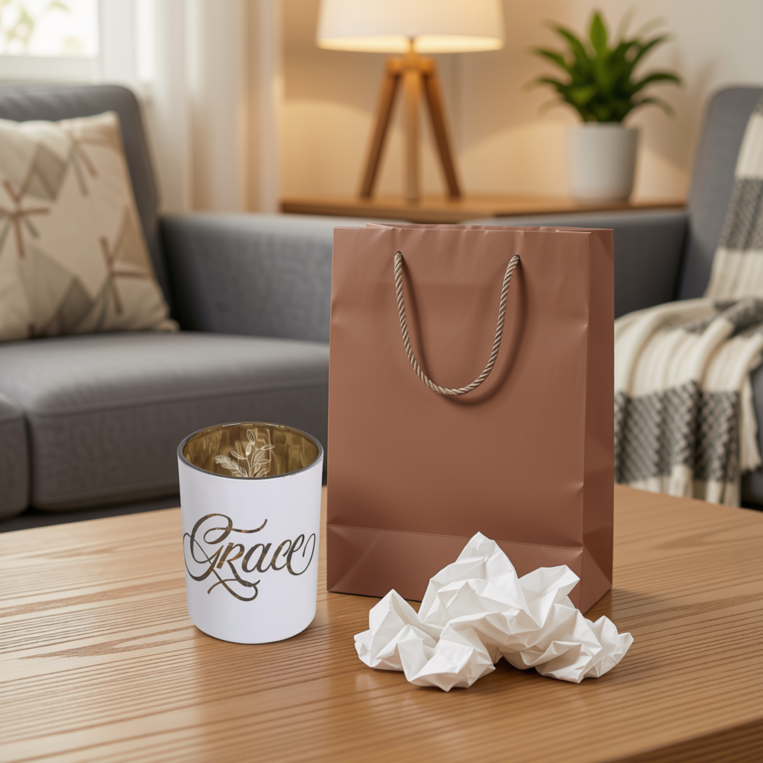God's Grace Decorative Countertop Container