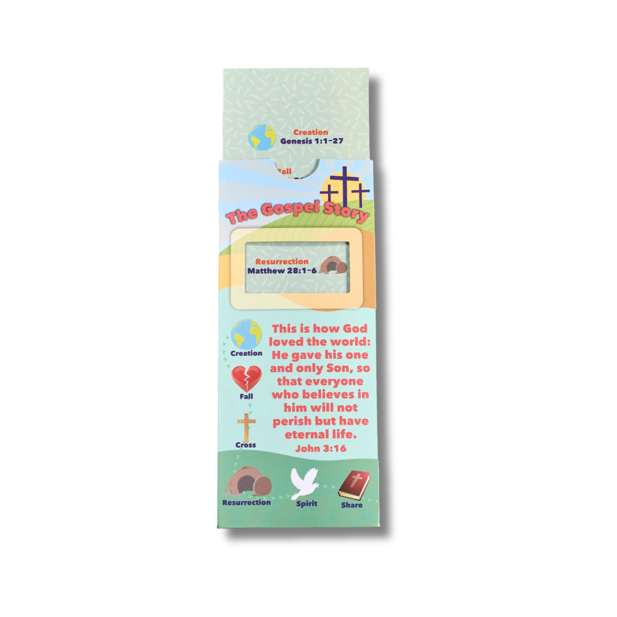 Surprise Slide Bookmark Activity - Gospel Story with Shapes